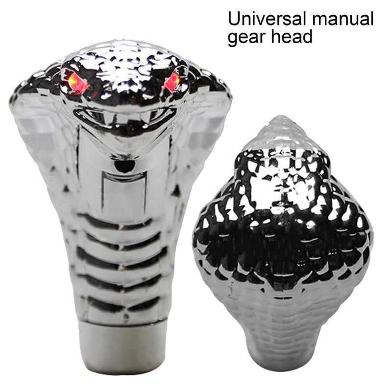 Cobras Snake Car Gearbox Handle With Led Light Gear Shift Knob Stick Car Modification Shift Lever Pomo Palanca Cambio Colour: red light - Image 4