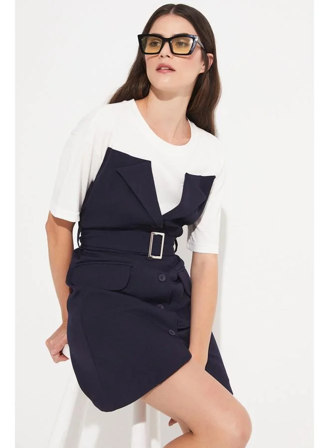 JUNE June Women Garni Detail Mini Dress Navy