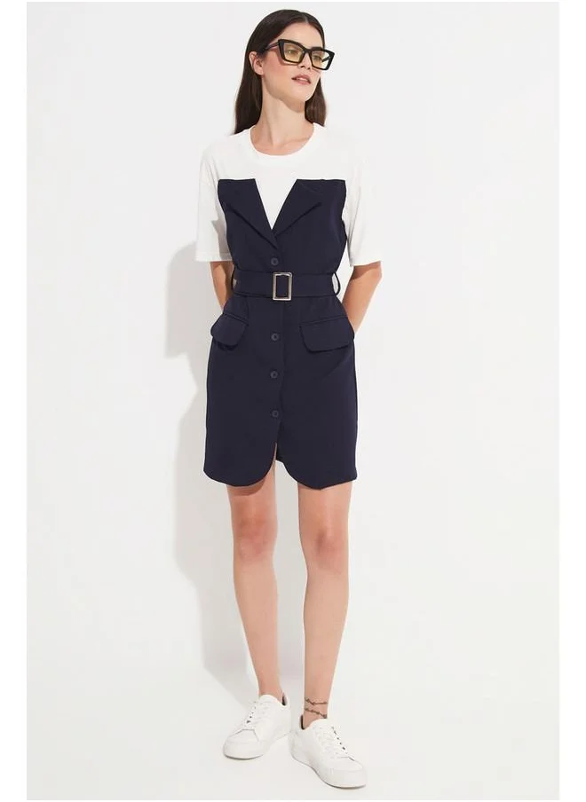 جون June Women Garni Detail Mini Dress Navy