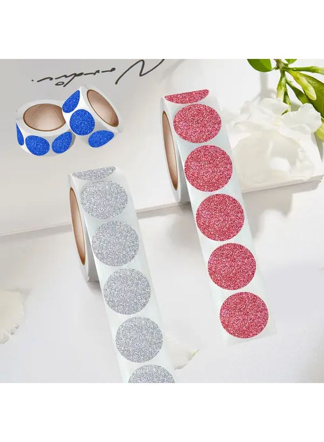 Round Waterproof 1 Inch 12 Colors Gift Card Sealing Stickers Model 74R CSJ - Image 3