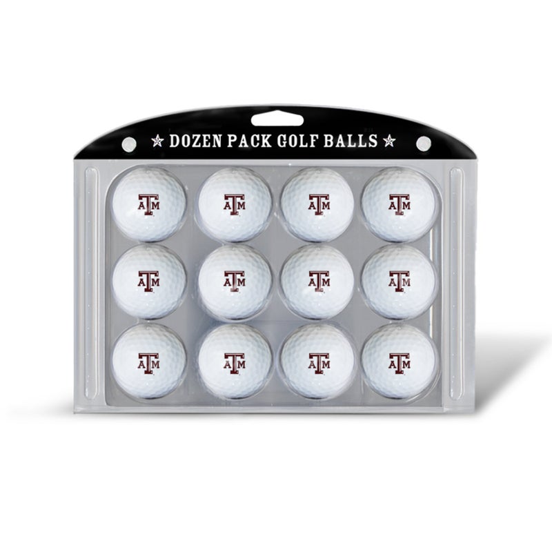 Team Golf NCAA Texas A&M Aggies Golf Balls, 12 Pack Dozen Regulation Size Golf Balls, 12 Pack, Full Color Durable Team Imprint - Image 4