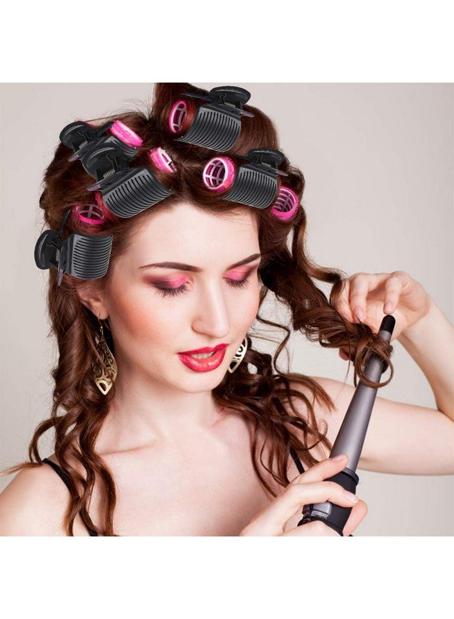 Aniann 18 Pieces Hot Roller Clips Plastic Hair Curler Claw Clips Replacement Roller Clips For Small Medium Large And Jumbo Hair Rollers (Black) - Image 5