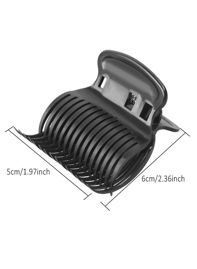 Aniann 18 Pieces Hot Roller Clips Plastic Hair Curler Claw Clips Replacement Roller Clips For Small Medium Large And Jumbo Hair Rollers (Black) - Image 3