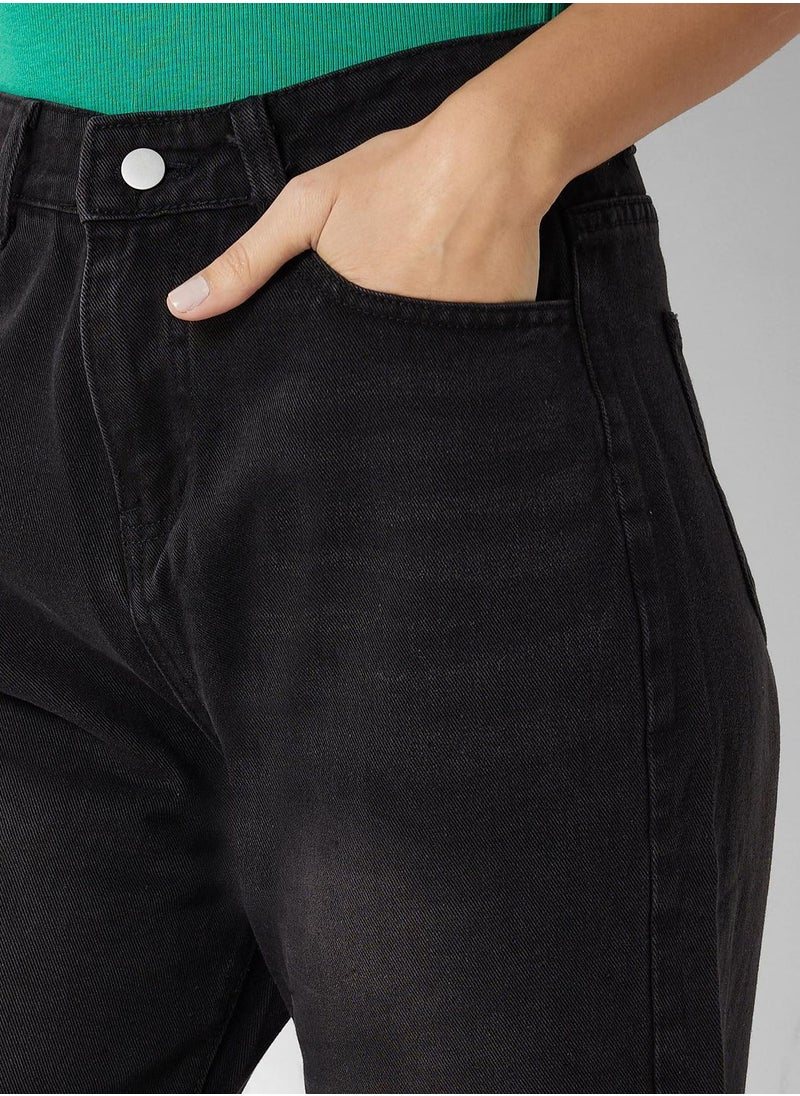 Ginger - Star Print High Waist Jeans - Image 1