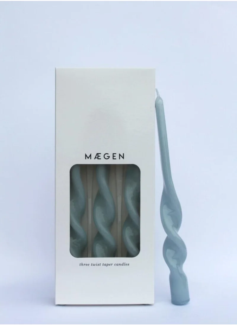 مايجن Twisted Taper Candle - Cornflower Blue
