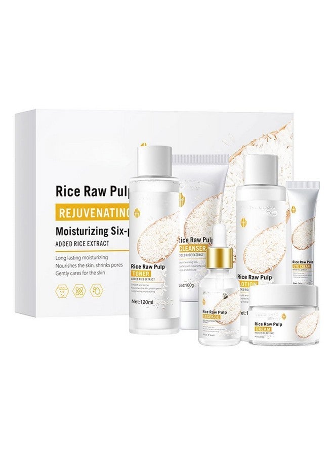 اس كي كي مجموعة العناية بالبشرة من إس كيه كيه، 6 قطع، مجموعة هدايا للعناية بالبشرة للنساء، تتضمن منظفًا، كريمًا للعينين، خلاصة للوجه، لوشن مرطب، كريم للوجه، تونر. (أرز) - Image 1