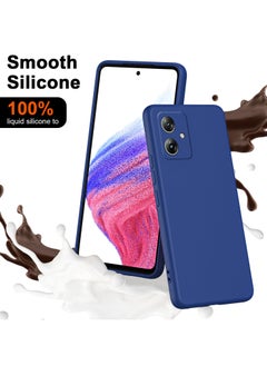 ICARLUS For Motorola Moto G54 5G Case Slim Liquid Silicone Protective Cover Blue  - Image 2
