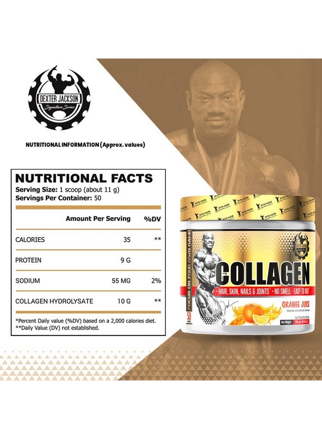 DEXTER JACKSON Gold Series Collagen | 550g (50 Serving, Orange) - Image 5
