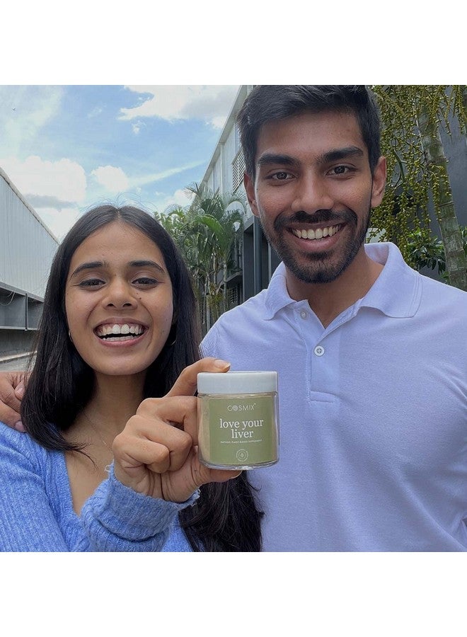 Cosmix Love Your Liver - Milk Thistle, Bhumi Amalaki & Turmeric Superfood Blend | Liver Detox Supplement | Support Liver & Kidney Health| No Preservatives, Plant Based | 60g-40 servings 40 days Pack - Image 5