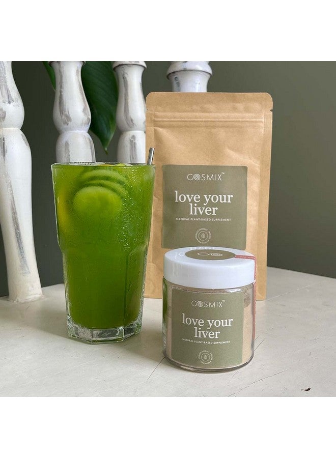 Cosmix Love Your Liver - Milk Thistle, Bhumi Amalaki & Turmeric Superfood Blend | Liver Detox Supplement | Support Liver & Kidney Health| No Preservatives, Plant Based | 60g-40 servings 40 days Pack - Image 2