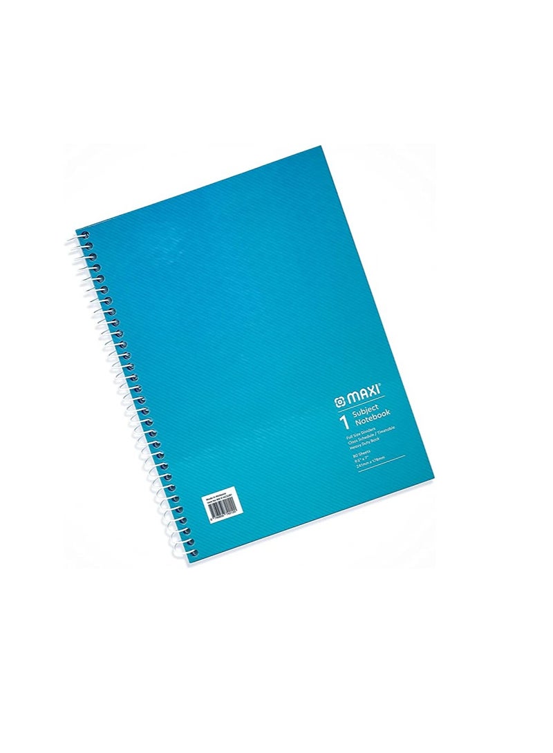 ماكسي غطاء صلب ماكسي سبايرال 1 دفتر ملاحظات SUBJECT 9.5 بوصة × 7 بوصة 80 ورقة متنوعة - Image 5
