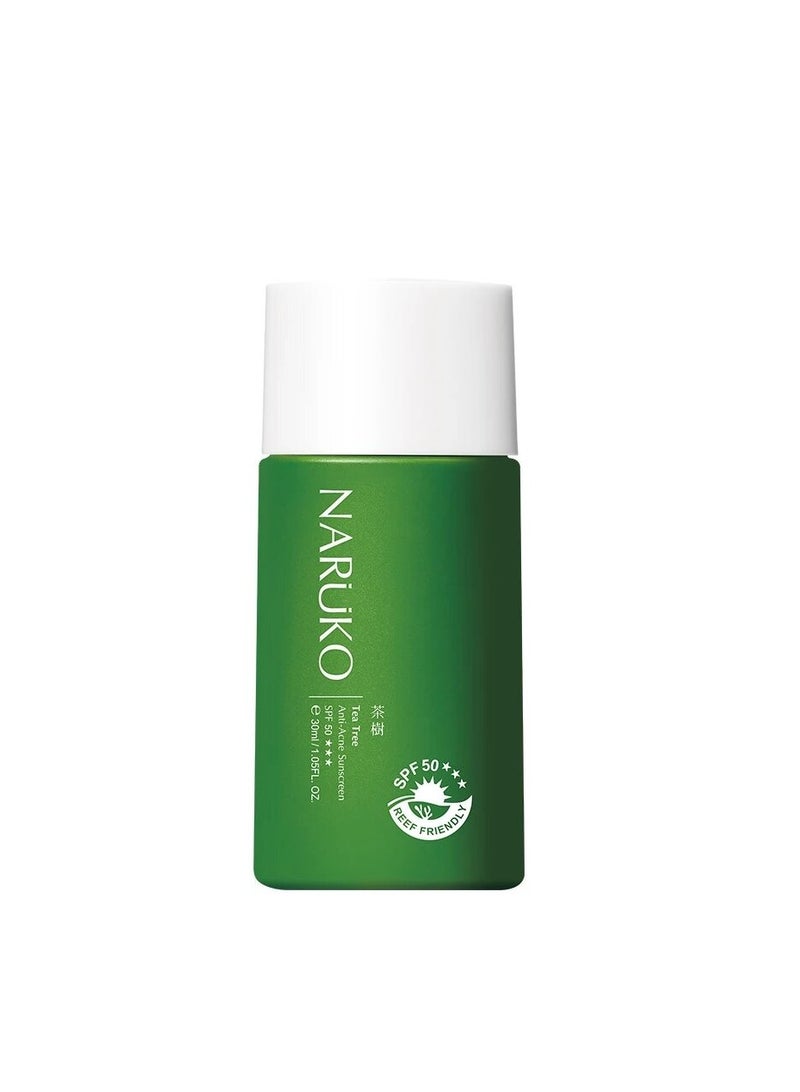 NARUKO Tea Tree Anti-Acne Sunscreen SPF 50 (30ml) - Image 1