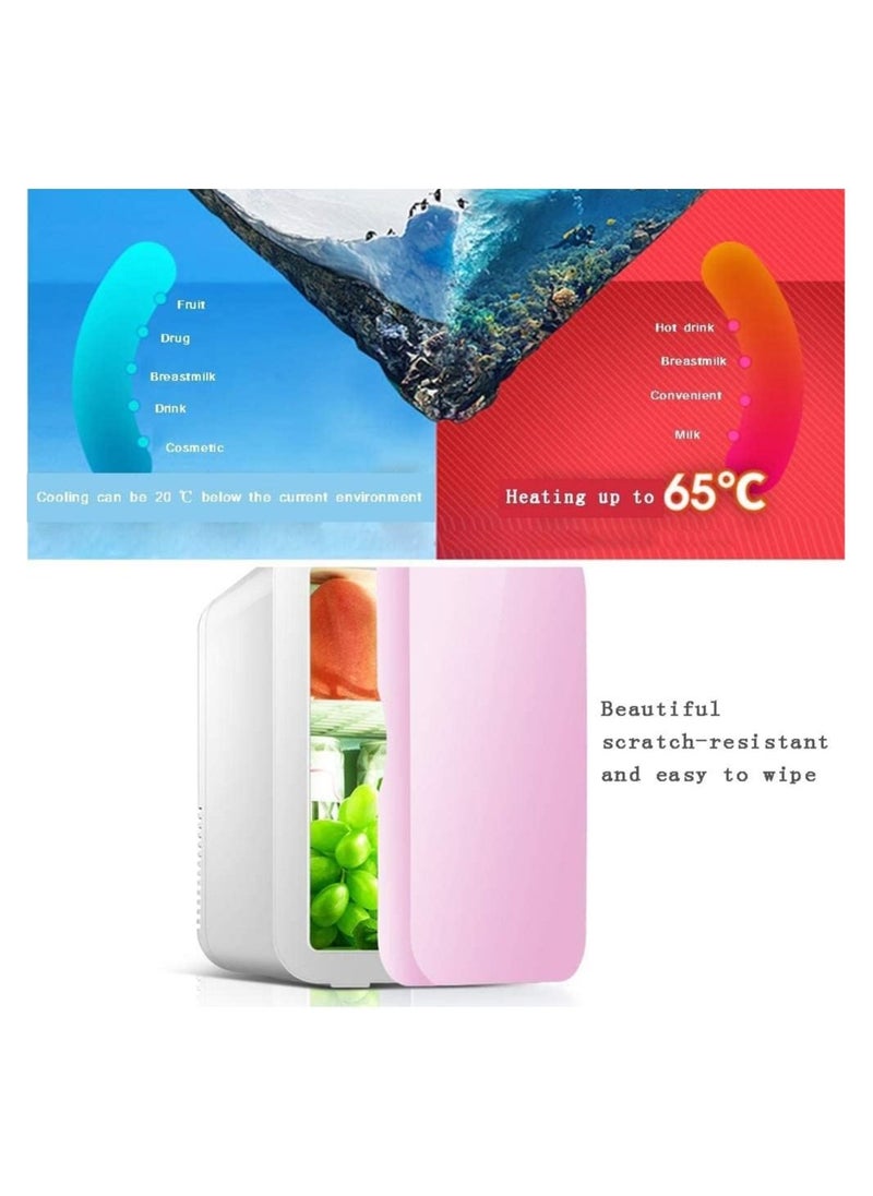Cool Baby Style 8 liter Mini Refrigerator with Glass Door Skin Care Refrigerator Portable Dual-purpose Car for Home Use  - Image 4