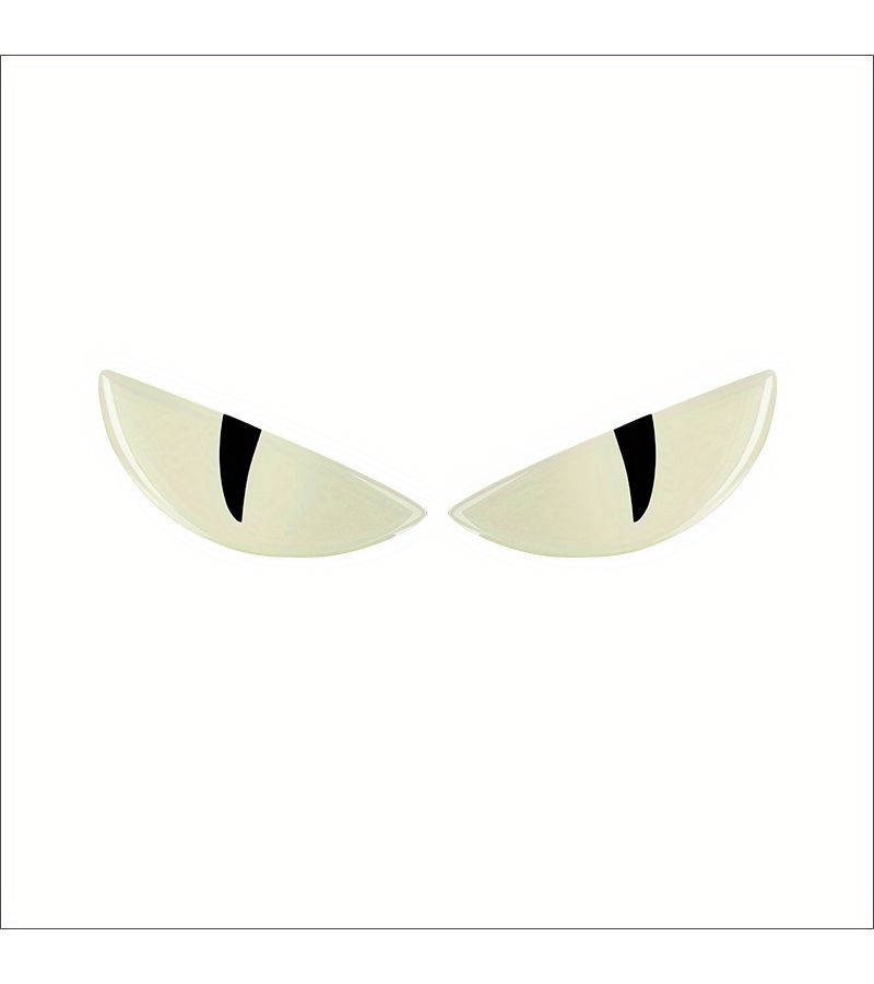Black Ellipse 3D Luminous Sticker Front Decal for Car Motorcycle Electric Vehicle - Image 5