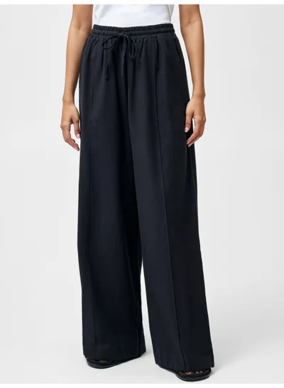 French Connection Clare Linen Blend Wide Leg Trousers