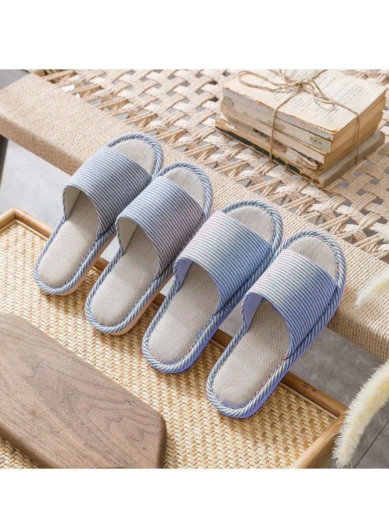 حذاء المنزل ، حذاء غرفة النوم المنزلية غير المنزلقة ، حذاء ناعم مع أصابع القدم المكشوفة ، صنادل منزلية داخلية وخارجية - Image 2