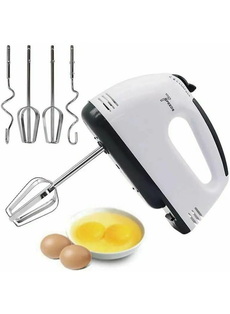 Electric egg and pastry mixer – 7 speeds, 180W/260V power for easy dessert preparation -S - Image 1