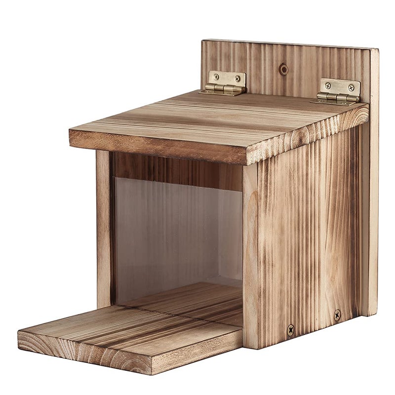 Freezing point Wooden Squirrel Feeder Picnic Table Food Feeder for Outside House Backyard Funny Gifts - Image 1
