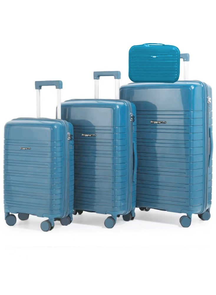 الازدهار طقم أمتعة صلبة من ABS مكوّن من 3 قطع مع حقيبة يد مجانية؛ حقائب دوّارة بمقاسات 20/24/28 بوصة. - Image 2