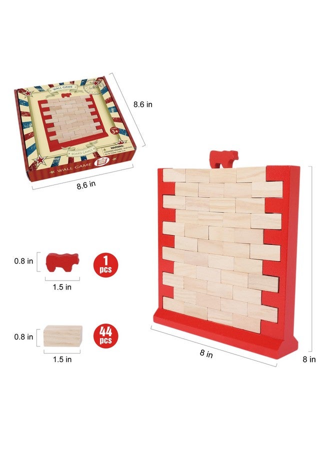 GOTHINK Brick Wall Game, Fun Family Game for Boys and Girls, Develop Skills and Strategy, Perfect for Indoor and Outdoor Parties, Family Game Nights, and More - Image 2