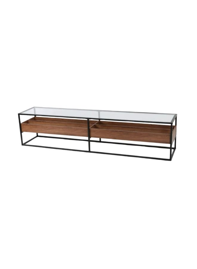 Baytonia Sosal TV Table 160 cm - Brown and Black - Image 2
