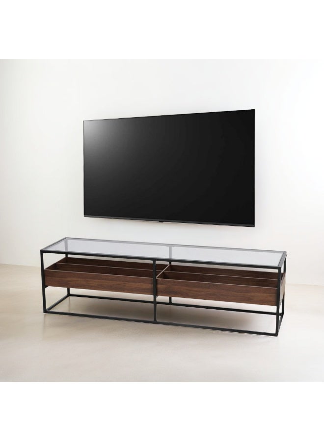 Baytonia Sosal TV Table 160 cm - Brown and Black - Image 3