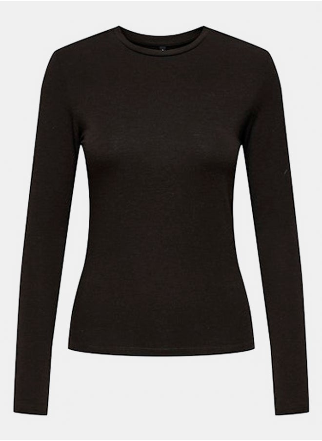 ONLY - Onlsia L/S O-Neck Top Box Jrs - Image 1