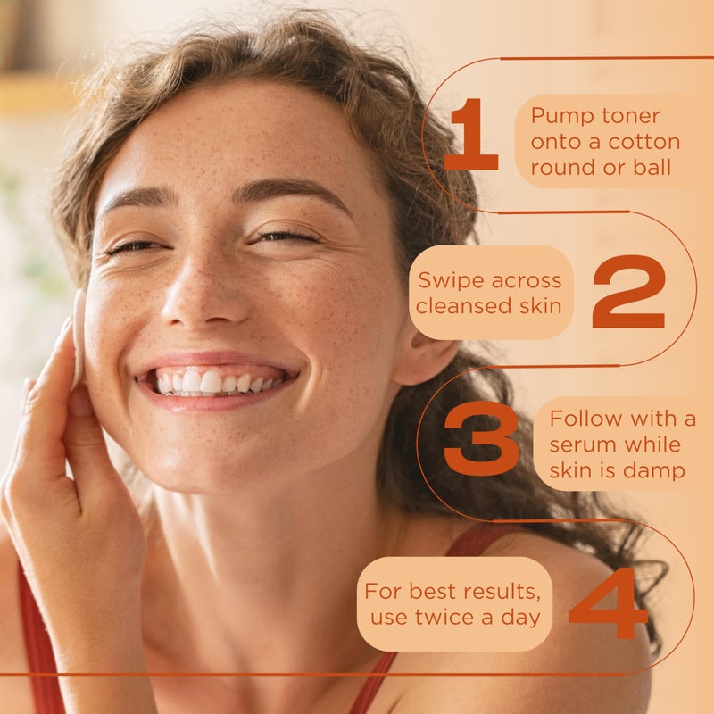 InstaNatural Vitamin C Face Toner, Brightens, Balances pH and Reduces Signs of Aging, Fine Lines and Wrinkles, with Witch Hazel, Lavender and Geranium Oils, 4 Fl Oz - Image 5