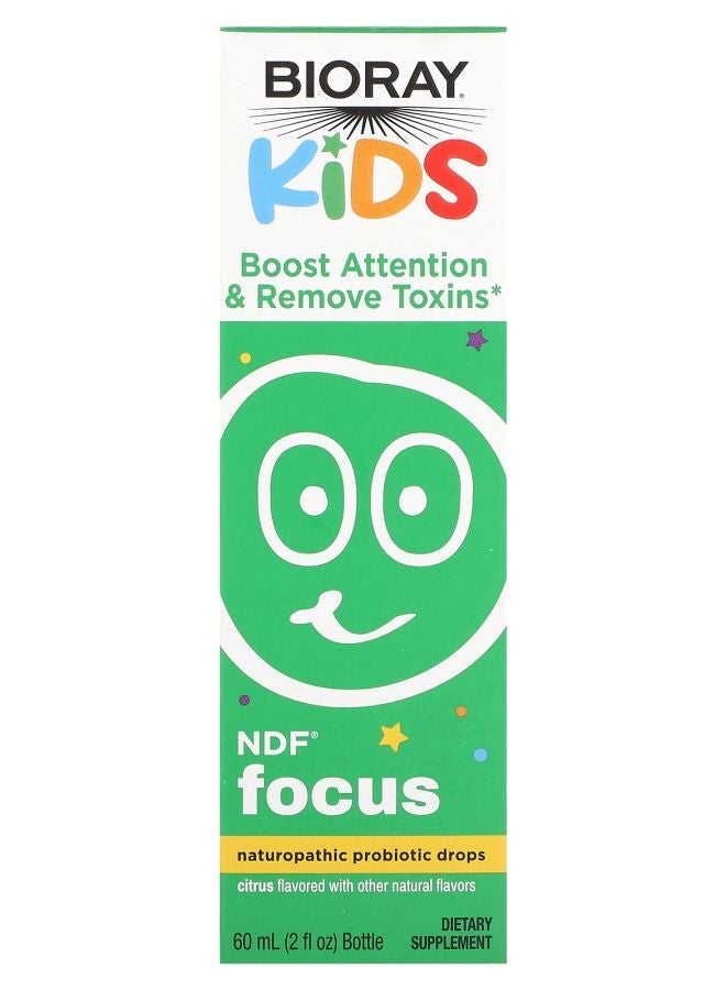 Kids NDF Focus Naturopathic Probiotic Drops Citrus 2 fl oz (60 ml)