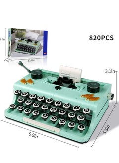 XiuWoo 820PCS Retro Typewriter Building Set for Adults, Classic Retro Series Typewriters Toys Model, Easy Stow and Store, Best Nostalgic Gift for 6 Year Old Kids or Adult, Green  - Image 3