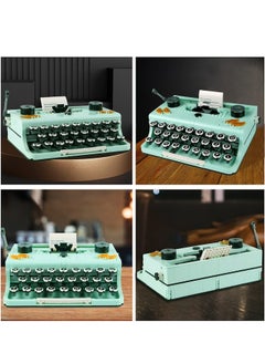 XiuWoo 820PCS Retro Typewriter Building Set for Adults, Classic Retro Series Typewriters Toys Model, Easy Stow and Store, Best Nostalgic Gift for 6 Year Old Kids or Adult, Green  - Image 5