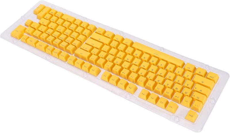 Colorful PBT Two Color Injection Mechanical Keys Established for Most Keys of 61-108 (mini Yellow) - Image 2