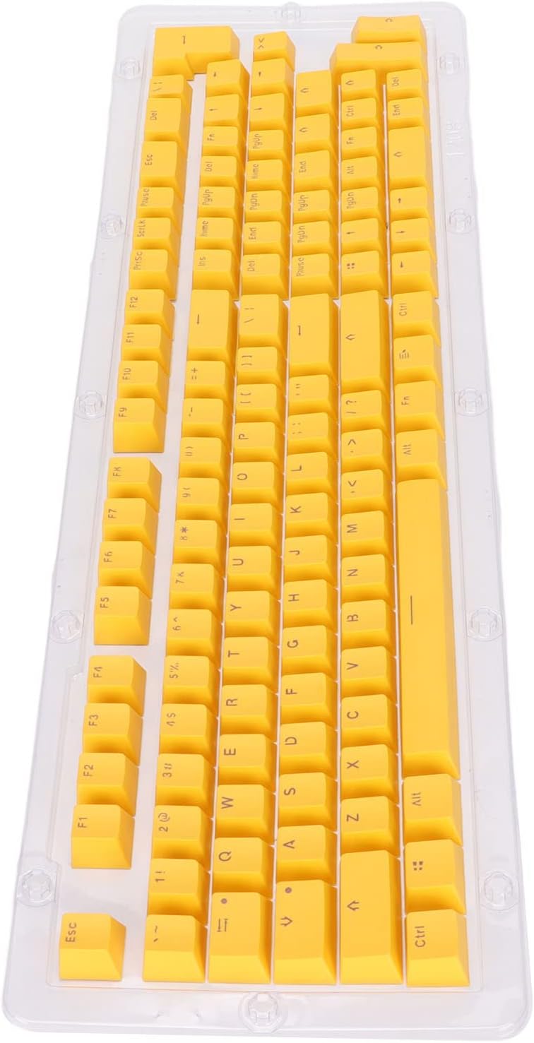 Colorful PBT Two Color Injection Mechanical Keys Established for Most Keys of 61-108 (mini Yellow) - Image 3