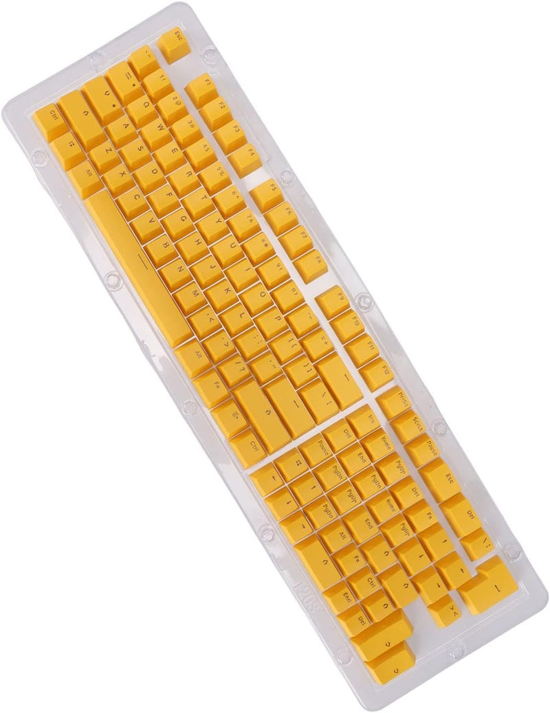 Colorful PBT Two Color Injection Mechanical Keys Established for Most Keys of 61-108 (mini Yellow) - Image 4