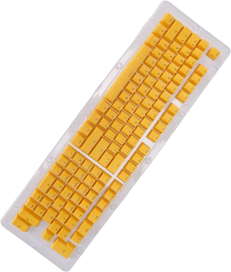 Colorful PBT Two Color Injection Mechanical Keys Established for Most Keys of 61-108 (mini Yellow) - Image 5