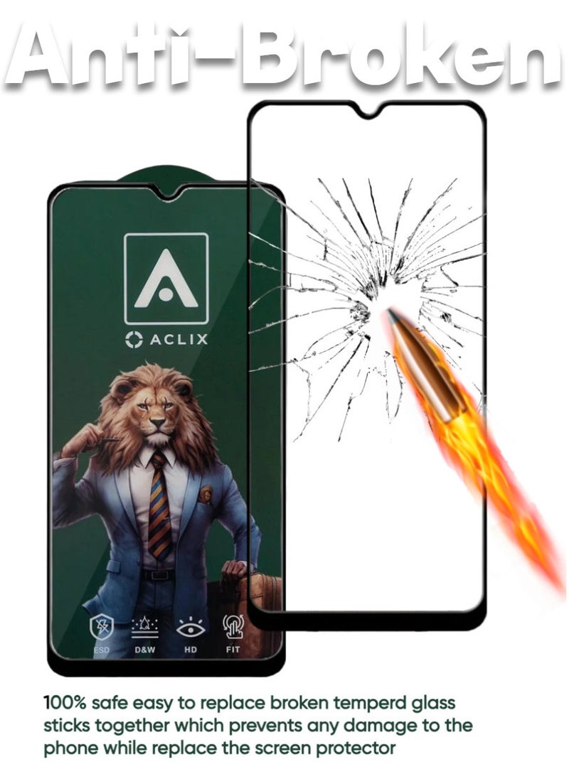 ACLIX 5 Pieces Antistatic ESD Dustproof Premium Quality High Definition Tempered Glass Screen Protector Designed For Samsung Galaxy A14 - Image 2