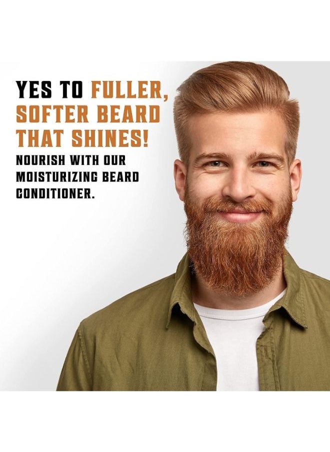 Viking Revolution - Beard Wash and Beard Conditioner Set with Argan and Jojoba Oils - Softens and Strengthens - Natural Sandalwood Scent - Beard Shampoo with Beard Oil - Image 1