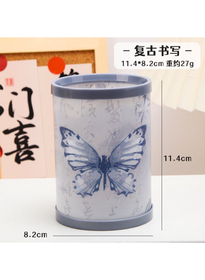 HELPS Creative Cartoon Round Folding Pen Holder Children Diy Assembly High Color Value Desktop Storage Box Stationery Prizes - Image 1