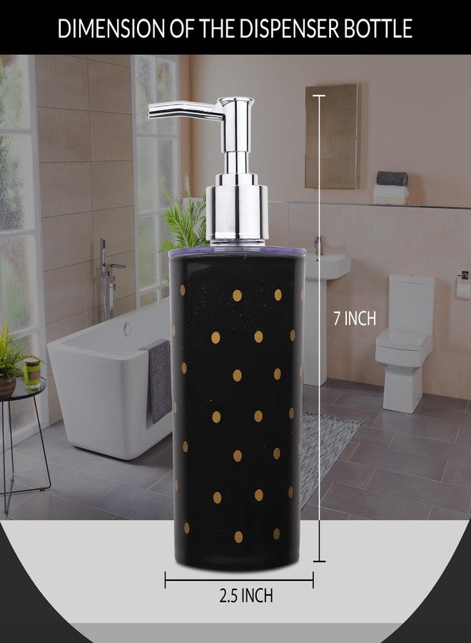 BATH GURU BG-SDB 07 Countertop Liquid Soap Dispenser for Wash Basin Bathroom, Plastic Multipurpose Dispenser Bottle for Cleansers, Soaps, Shampoo, Conditioner, Dish Soap, Body wash 300 Ml (Black) - Image 4