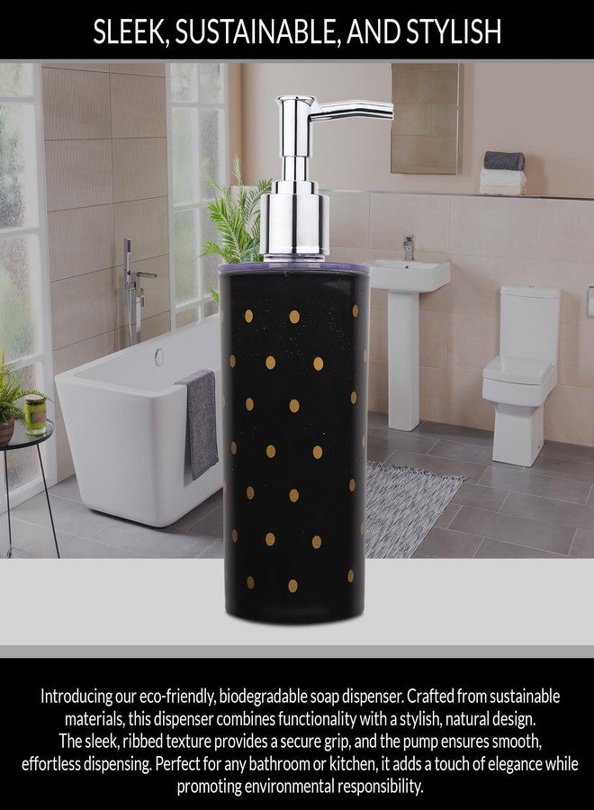 BATH GURU BG-SDB 07 Countertop Liquid Soap Dispenser for Wash Basin Bathroom, Plastic Multipurpose Dispenser Bottle for Cleansers, Soaps, Shampoo, Conditioner, Dish Soap, Body wash 300 Ml (Black) - Image 3