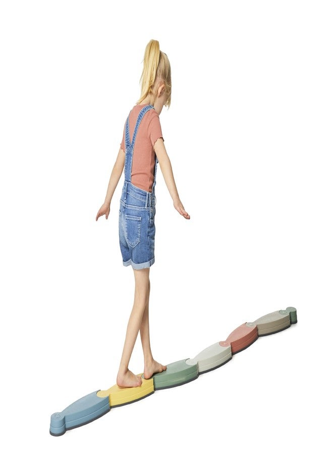 GONGE River Balance Course Set - 7 Elements for Gross Motor Skills Development, Multiple Path Creations - Safe and Sturdy - Ages 2+, Nordic - Image 5