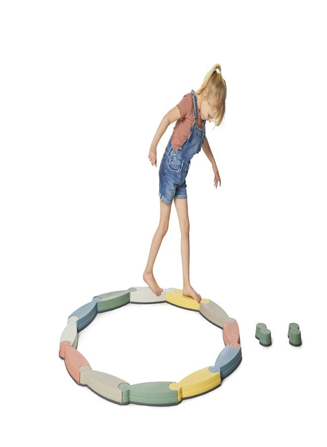 GONGE River Balance Course Set - 7 Elements for Gross Motor Skills Development, Multiple Path Creations - Safe and Sturdy - Ages 2+, Nordic - Image 3