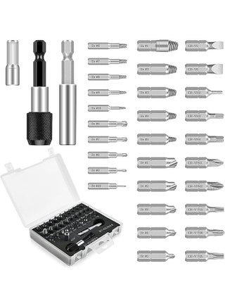33 PCS Damaged Screw Extractor Set, Multi-Purpose Easy Out Screw Remover and Bolt Stripped Extractor with Magnetic Extension Bit, for Removing Stripped or Broken Screws Extractor - pzsku/ZE40694D8A96B6B16C05BZ/45/_/1690340463/68f3ebaa-5d13-4088-a310-8aac7f2941c0