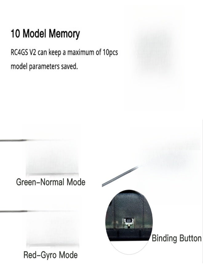 Radiolink RC4GS V2 RC Transmitter 4 Channels and Receiver R6FG with Gyro 400M Remote Controller for Car Boat Truck - Image 5