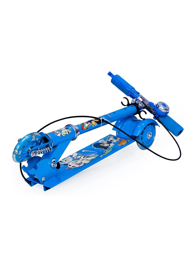 Zemic Kids Road Master Runner Kids Scooter, Skating Ride on, Scratch Free with Adjustable Level I Multicolor Flashing 3 Wheels I Handlebar & Foldable... - Image 2