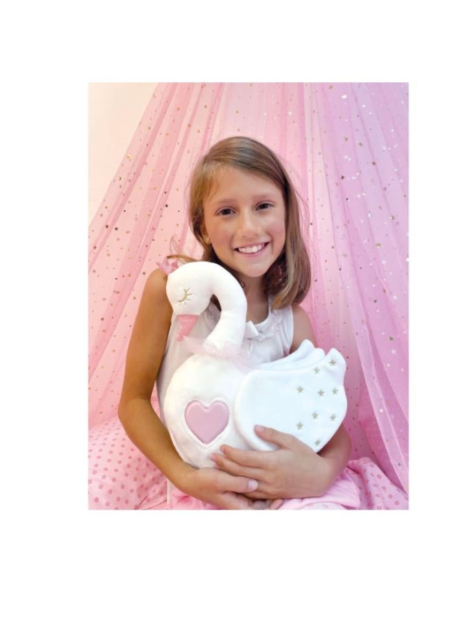 Bambolina Plush Swan With Light & Classic Music - Image 1