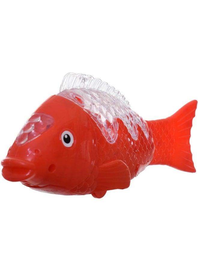 TOY GARDEN Baby Fish Rolling Toy with Lights – Colorful Moving Fish Toy on Wheels for Toddlers, Small Size, Light-Up Fun  - Image 2