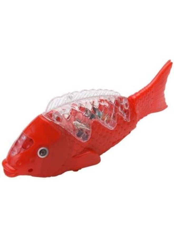 TOY GARDEN Baby Fish Rolling Toy with Lights – Colorful Moving Fish Toy on Wheels for Toddlers, Small Size, Light-Up Fun - Image 5