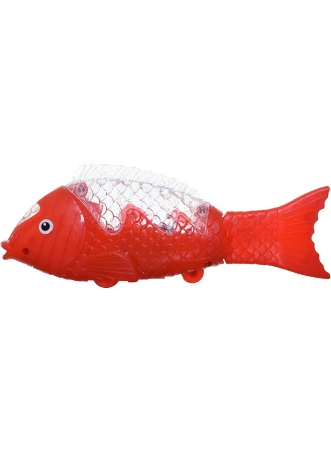 TOY GARDEN Baby Fish Rolling Toy with Lights – Colorful Moving Fish Toy on Wheels for Toddlers, Small Size, Light-Up Fun - Image 3