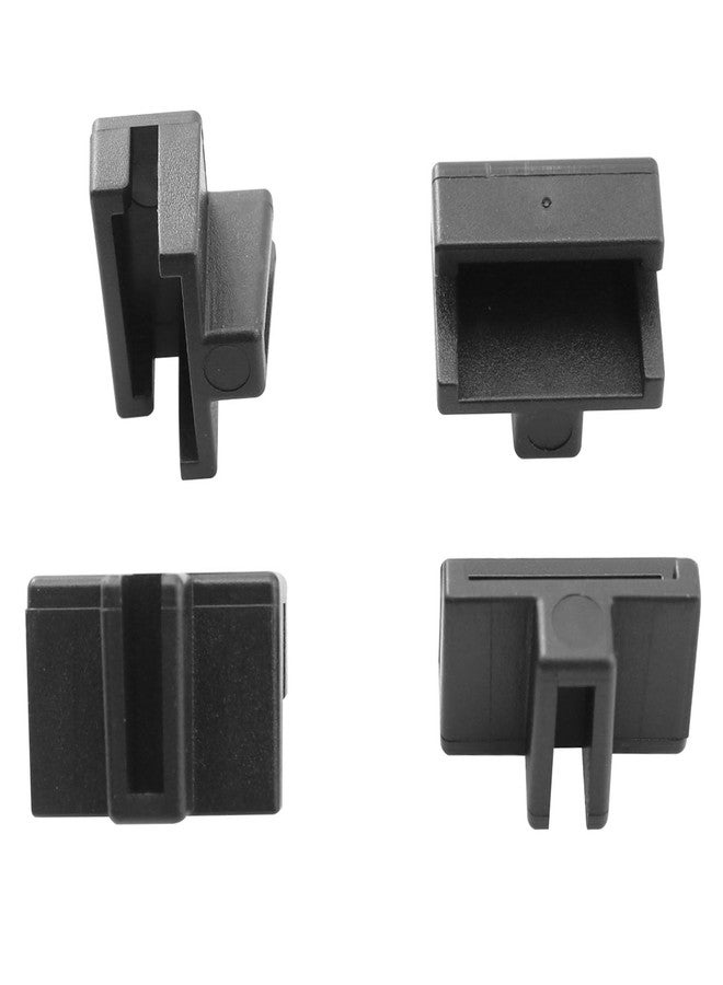 DGHAOP 20PCS Hanging File Rail Clips for Professional Storage of Plastic File Folders in Wooden Drawers Office Shelving Keeping it Tidy and Organized Black - Image 2